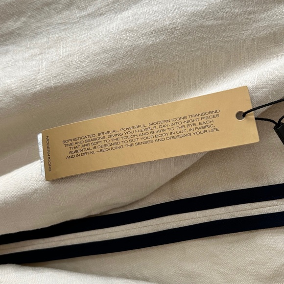Donna Karan 100% Linen Beige Open Jacket - Picture 8 of 14